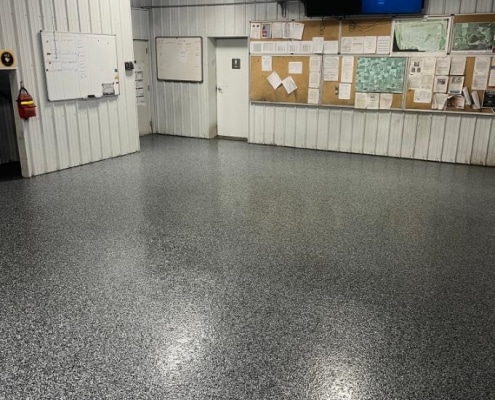 action-caotings-gallery-7 Flecked concrete coated industrial building floor.