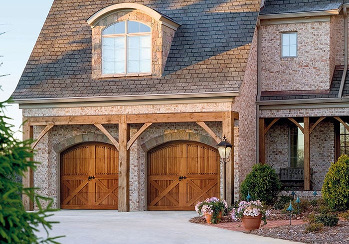 A home in need of garage door repair