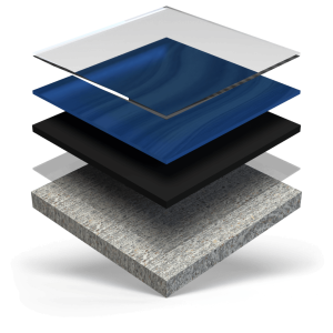 Metallic coating system layers diagram